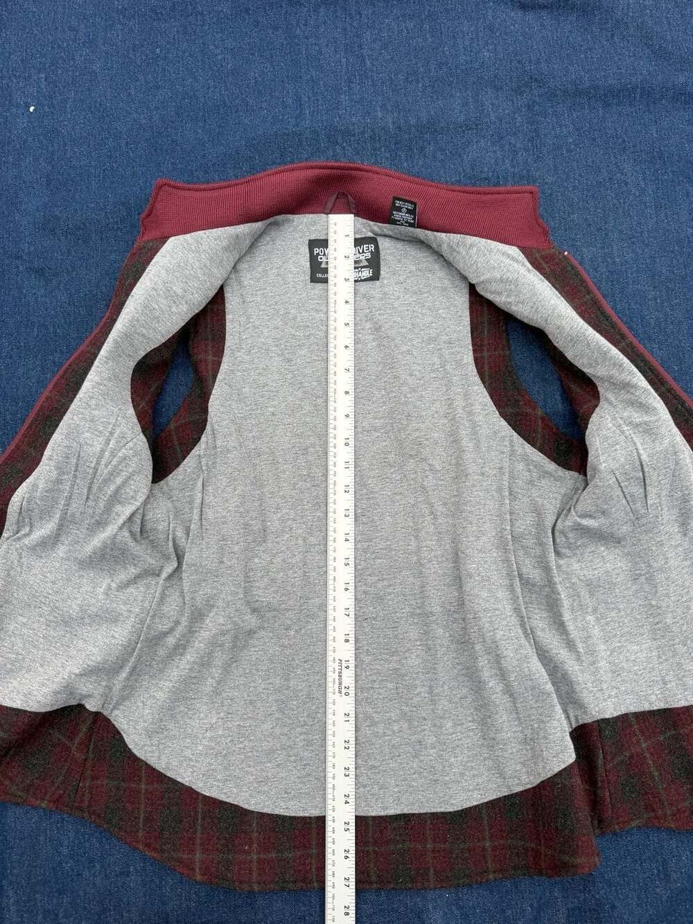 Powder River Outfitters Plaid Wool Blend Western Vest - Picture 5 of 13